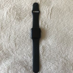 black apple watch